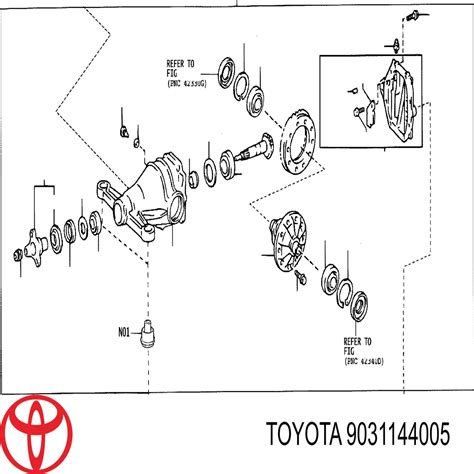 Toyota Anillo Ret N Diferencial Eje Trasero