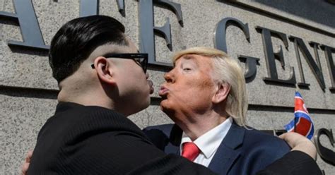 トランプ氏が金正恩氏とハグしてキス？ 実は（画像） ハフポスト