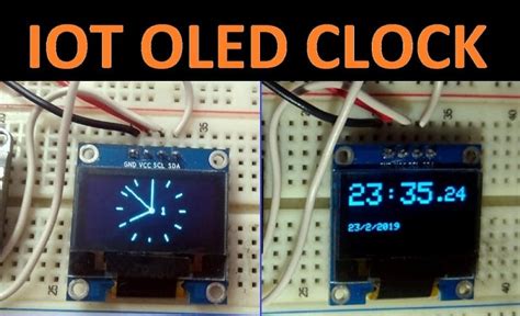 IOT Based Analog Digital OLED Clock Using NodeMCU