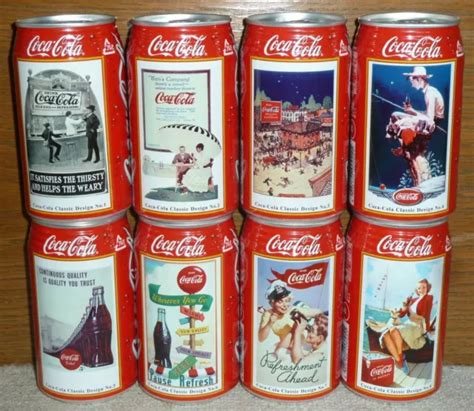 Rare Coca Cola Coke Th Anniversary Designs Can Set Cans Japan Soft