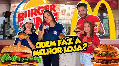 QUEM MONTA A MELHOR LOJA DE MC DONALD S VS BURGER KING YouTube