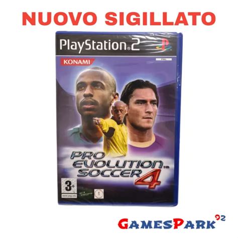 Pro Evolution Soccer 4 Pes Ps2 Playstation 2 Gioco Nuovo Per Italiano