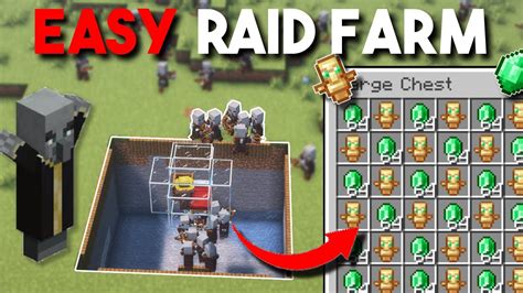 Easy Raid Farm In Minecraft Tutorial Youtube