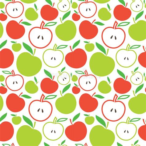 Seamless Apple Background Stock Vector Illustration Of Clip 26618548