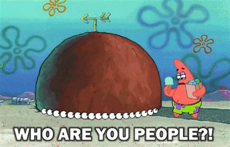 Patrick Star Who Are You People S Get The Best  On Giphy