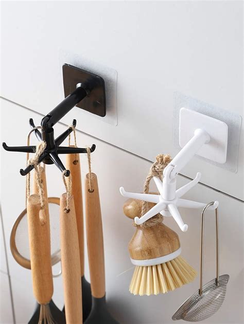 Kitchen Hook Multi Purpose Hooks 360 Degrees Rotated Rotatable Rack For