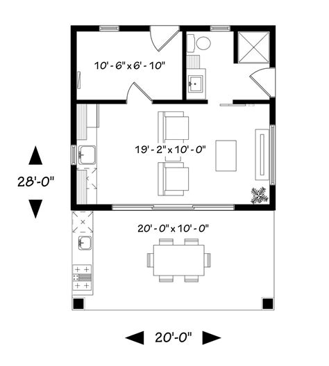 Craftsman Style Cabana Plan 4960: Cabana - 4960