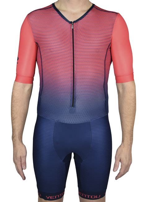 Transitions Endurance Sleeved Tri Suit Mens Navy Coral Was 229