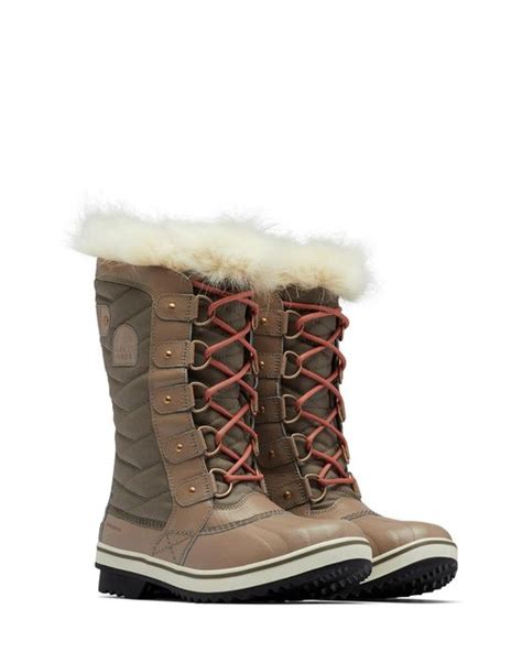 Sorel Tofino Ii Faux Fur Lined Waterproof Boot In Omega Taupe Paradox Pink At Nordstrom Rack