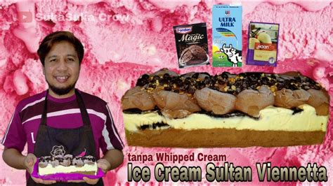 Ice Cream Sultan Viennetta Homemade Tanpa Whipped Cream Youtube