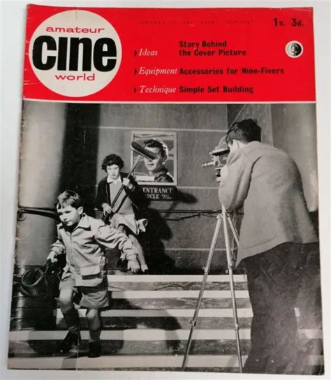 MAGAZINE VINTAGE Amateur Cine World Film Making Magazine Date Jan 25th 1962 3 00 PicClick UK