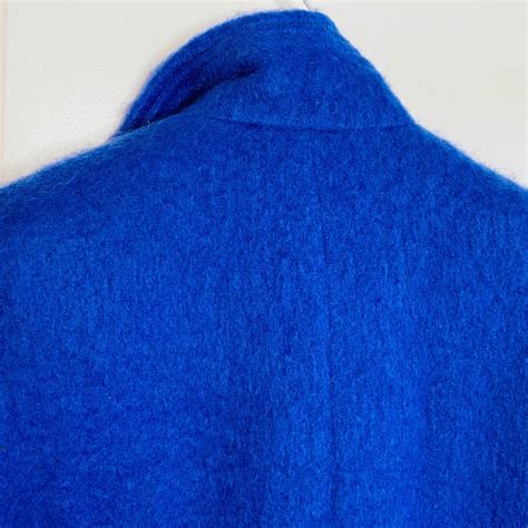 Vintage Cobalt Blue Mohair Full Length Coat Shop Thrilling