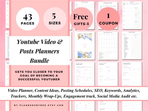 11 Youtuve Social Media Planner Designs And Graphics