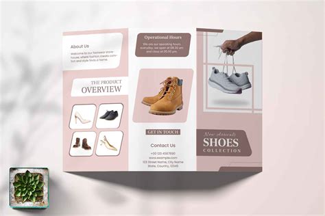 Shoes Shop Trifold Brochure Template Graphypix