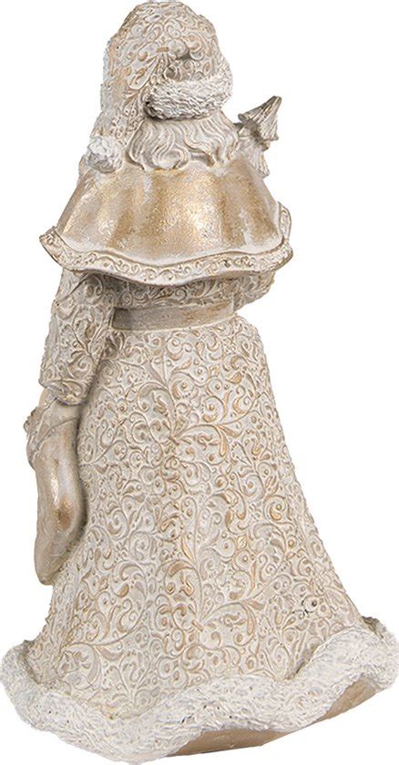 Clayre Eef Beeld Kerstman 15 Cm Goudkleurig Polyresin Kerstfiguren Bol