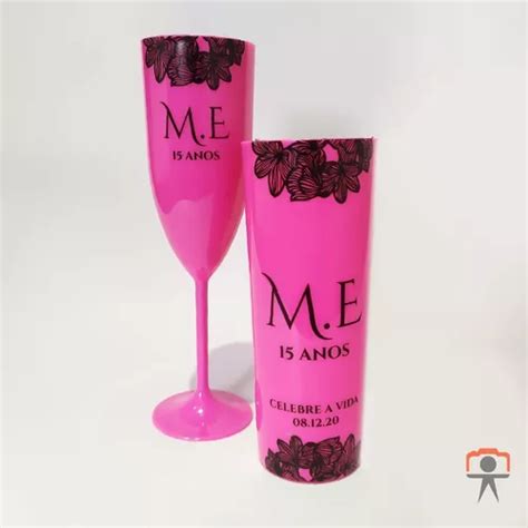 Kit Copos Long Drink Ta As Champanhe Personalizadas