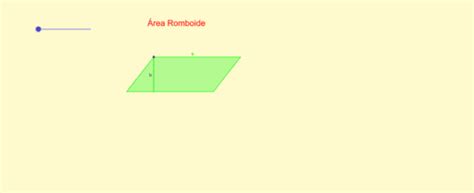 Rea Del Romboide Geogebra