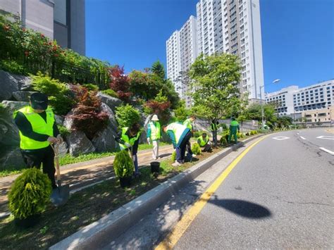 수원시 금곡동 주민자치회 손바닥 정원 조성 뉴스피크