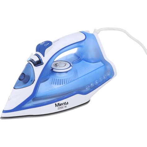 Mienta Steam Iron 2200 Watt Blue White SI181438A