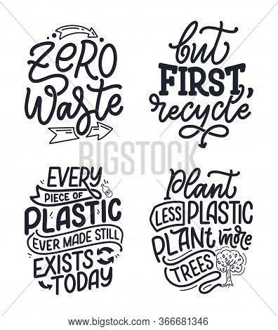 Set Lettering Slogans Vector & Photo (Free Trial) | Bigstock