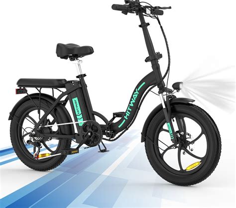 Hitway E Bike Elektrische Fiets 20 Inch Dikke Band Opvouwbare