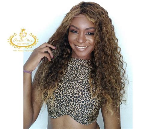 LACE DE CABELO HUMANO CACHEADO MECHAS 65CM Perfect Wigs