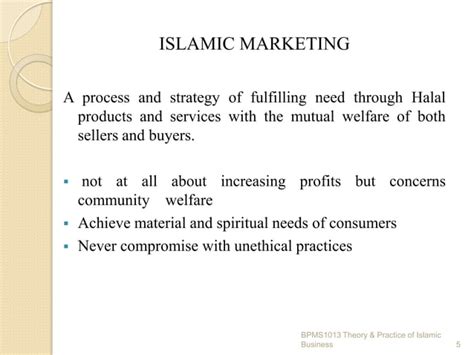 Chapter Marketing And Islamic Business Ethics Ppt