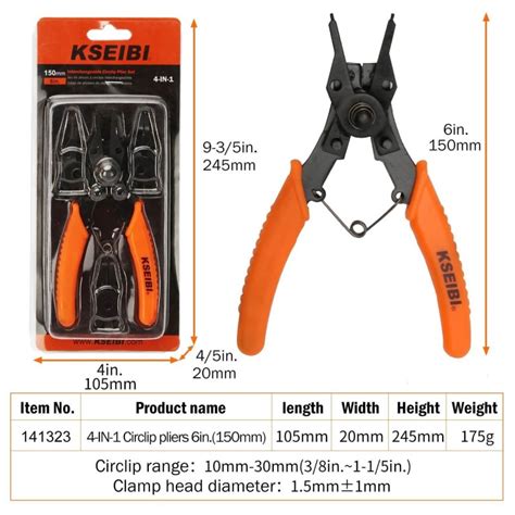 Interchangeable Circlip Plier Set Hand Tools Pliers Kseibi