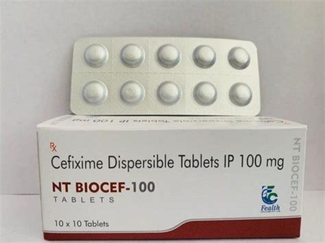 Cefixime 100 Mg Antibiotic Dispersible Tablets Ip Cas No 79350 37 1 At