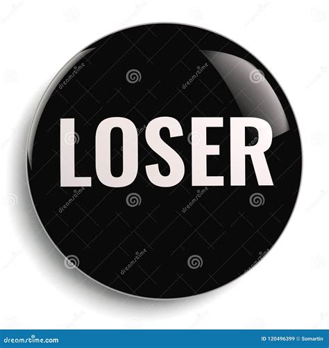 Loser Black Round Symbol Isolated Stock Illustration - Illustration of design, round: 120496399