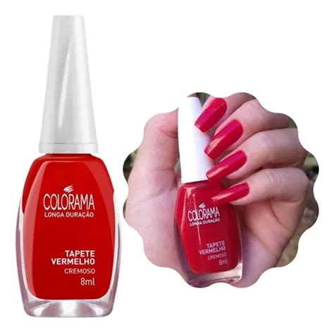 Esmalte Colorama Tapete Vermelho Cremoso Longa Dura O Mercadolivre