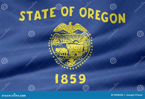 Flag of Oregon stock illustration. Image of north, patriot - 5968268