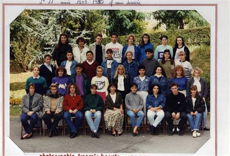 Photo De Classe 2è 11 De 1989 Lycée Laure Gatet Copains Davant