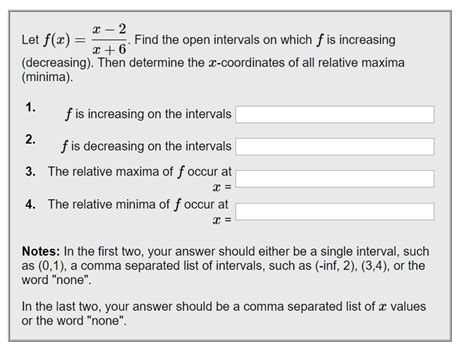 Solved Let F W Find The Open Intervals On Which F Is Increasing