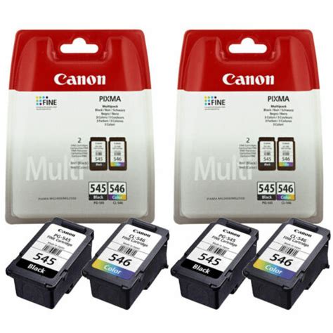 Canon Pg545 Xl Black Cl546 Xl Colour Ink Cartridges For Pixma Ts3150 Printer Ebay