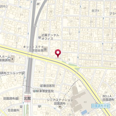 東京都世田谷区玉川田園調布2－1－1 の地図 Mapfan