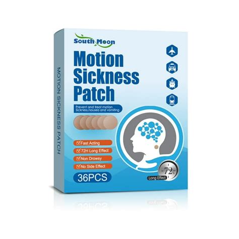 36ct Motion Sickness Patch Dizziness And Vomiting From Seasickness Fast Acting And No Side