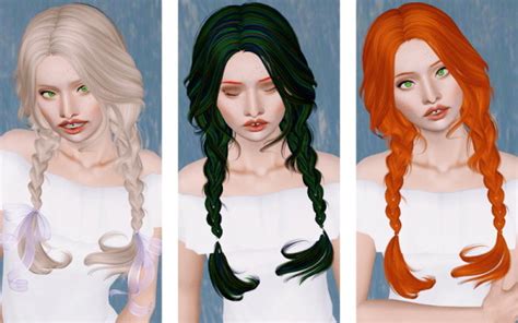 Double Braided Hairstyle Newseas Clover Retextured By Beaverhausen