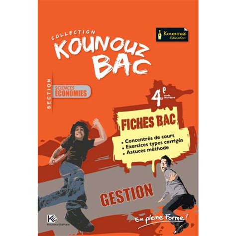 Fiche BAC gestion Section Economie Kounouz éducation Produits