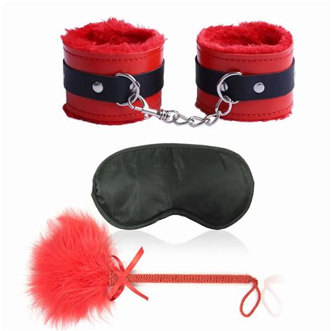 Exotic Sexy Accessories Kit Of Sex Eye Mask Bdsm Bondage Games Toys With Handcuffs For Couples