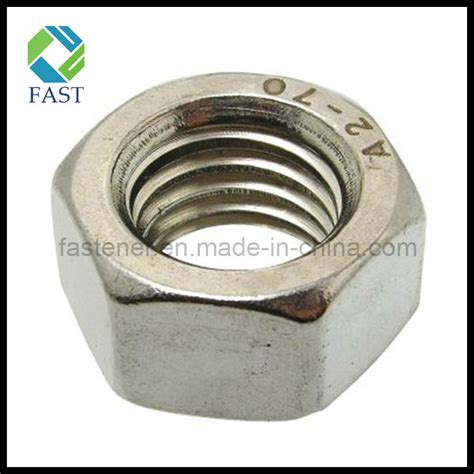 China Stainless Steel Hex Nut A2 70 A4 80 China Hex Nut Stainless