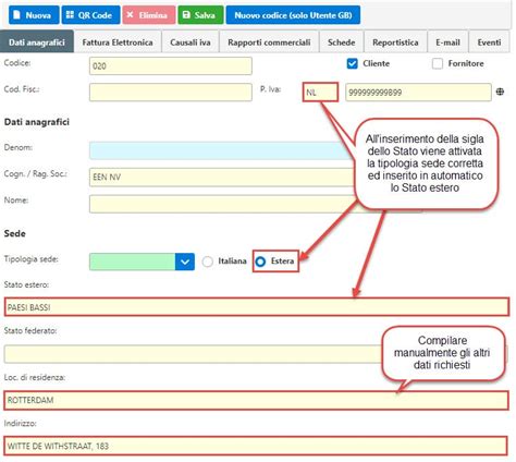 Fatturazione Elettronica Emissione Fattura A Cliente Estero Gbsoftware