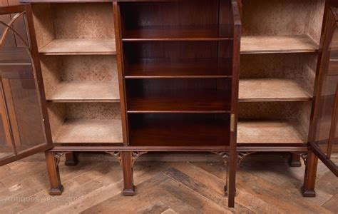 Edwardian Mahogany Bookcase Display Cabinet Antiques Atlas