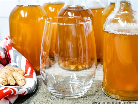 Delicious Ginger Kombucha Simple Living Creative Learning