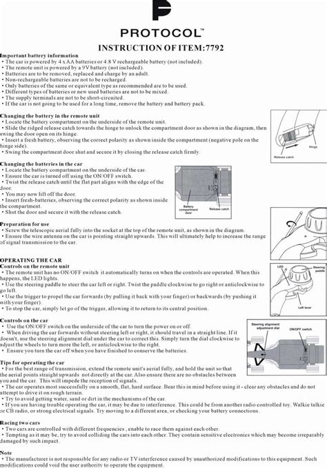 SPIRIT 320211L H2 49 49MHz Radio Transmitter User Manual Full Page Fax