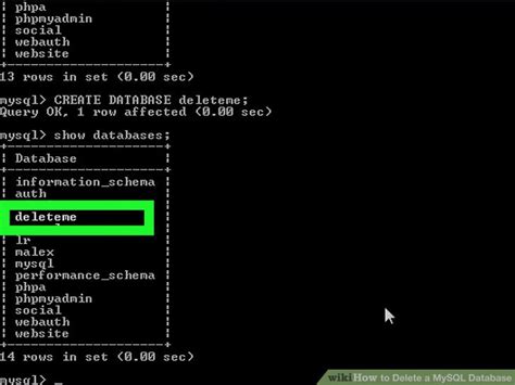 How To Delete A Mysql Database With Pictures Wikihow