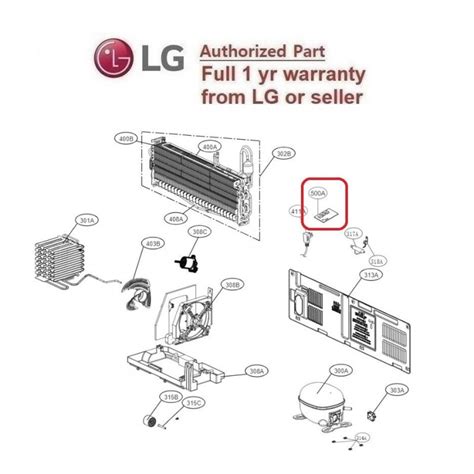 Lg Genuine Part Ebr88758512 Lg Fridge Pcb Assembly Gf V570mbl