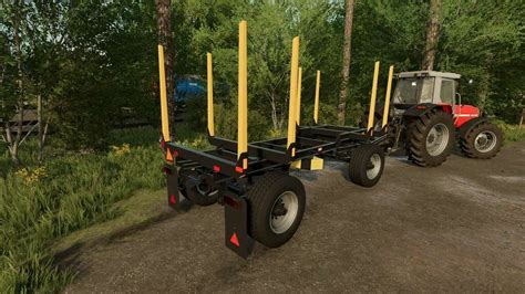 Przyczepa Do Drewna Fs22 Hw80 V1 0 0 1 Farming Simulator 22 Mod