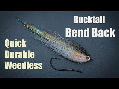 Tying The Deadly Bucktail Bend Back Pike Zander Perch Bass YouTube