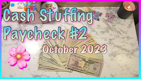 Cash Stuffing October Paycheck 2 Cash Stuffing Sinking Funds